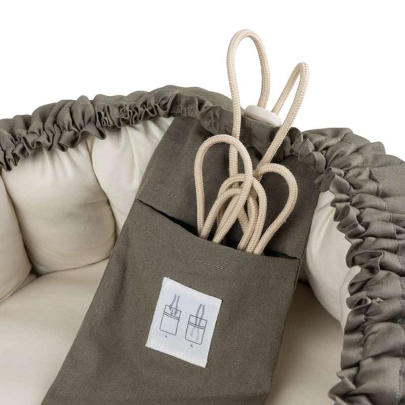 Sebra 3-i-1 Babynest - Dark Olive - Billede 7