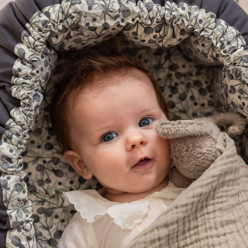 Sebra 3-i-1 Babynest - Blue Olive - Billede 2