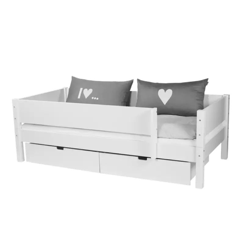 Enkeltseng Mimer med sengehest og skuffer - Billede 3