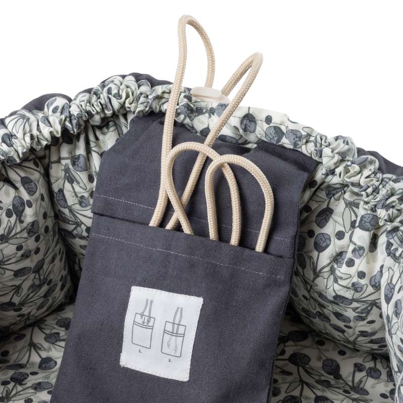 Sebra 3-i-1 Babynest - Blue Olive - Billede 6