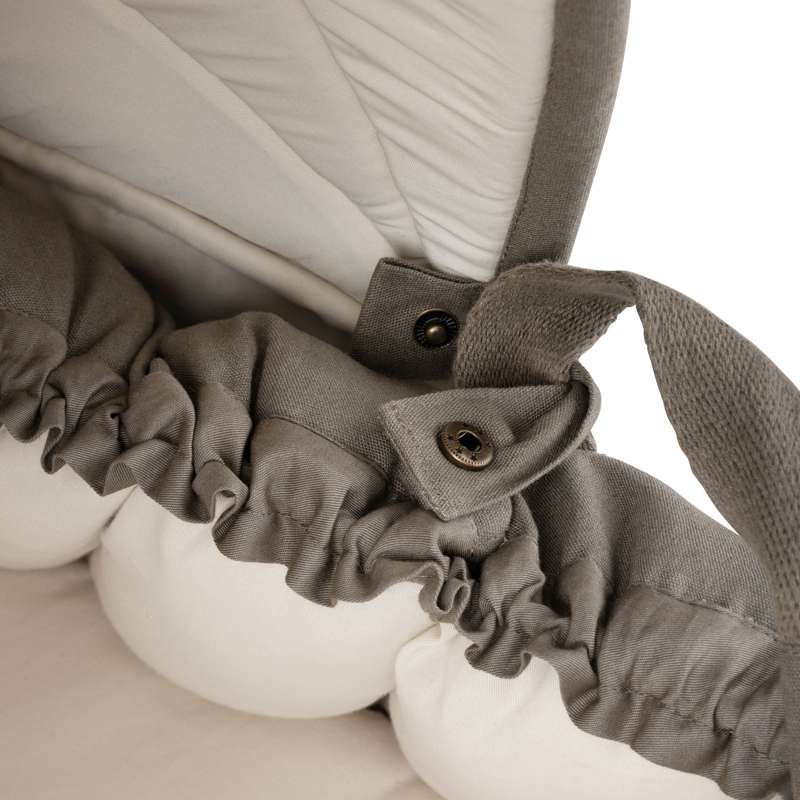 Sebra 3-i-1 Babynest m. Kaleche - Dark Olive - Billede 10