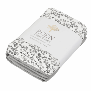 Muslin svøb i GOTS-certificeret økologisk bomuld | (2-pak) | 120 x 120 cm | Born Copenhagen